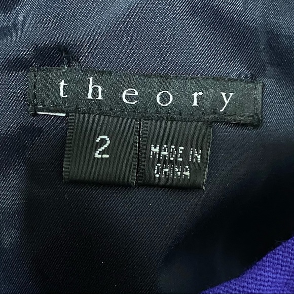 Theory Blue Fit n Flare Sleeveless Dress - Picture 9 of 12